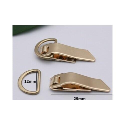 10sets Trouser hook Skirt hook pecial Unique metal hook and D ring dress open/close hook and ring gold sewing hook HE-025
