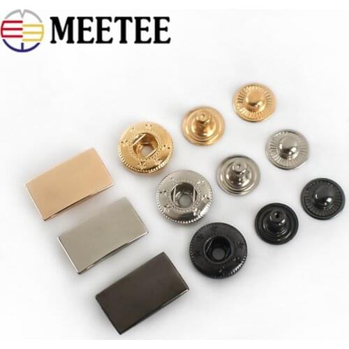 10pcs 20x11mm Snap Fastener Buttons DIY Sewing Garment Metal Press Studs Coat Down Jacket Leather Craft Accessories D1-2