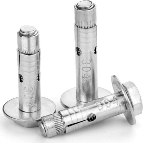 2PCS GB/T Outside Hexagonal Nut & Washer 304 Stainless Steel M6*40/50/60/70/80/100