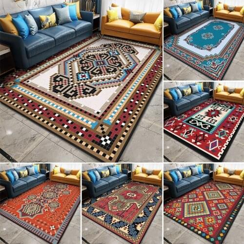 Mandala 3D Carpets Vintage Europe Simple Bedroom Bedside Carpet Nordic Ethnic Style Home Area Rugs Hallway Kitchen Floor Mat/Rug