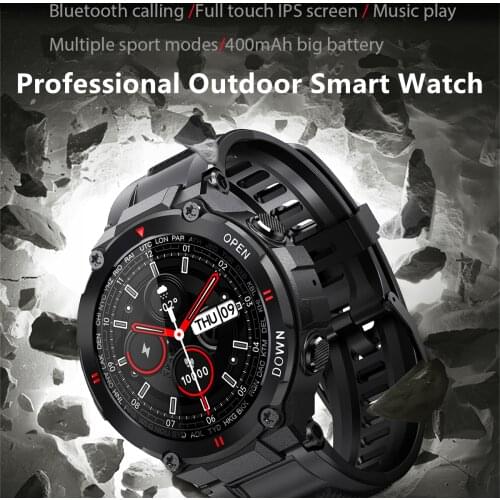 400mAh Professional outdoor Smart Watch Bluetooth call 1.28inch ips screen Android ios smartwatch for men