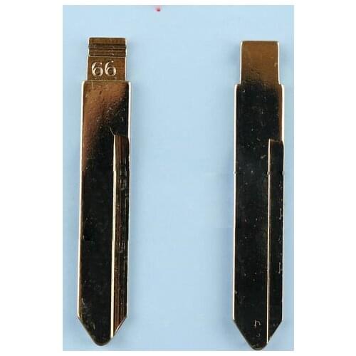 #66 Uncut Replacement Car Key Blade for BYD F0 Car Key No.66 Car Key Blank Blade Side Groove