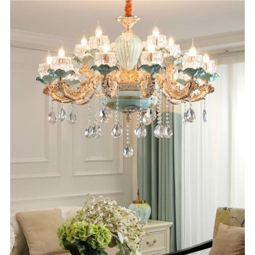 Project deco large Chandeliers Crystal pendant hanging lamp home lighting ceramic Chandelier Fixture Church house led candelabra