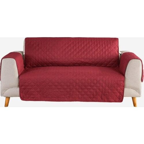 Hot Soft Plaid Thick Armrest Sofa Cover 1-3 Seater Washable Polyester Couch Slipcover Solid Dog Cat Armchair Furniture Protector