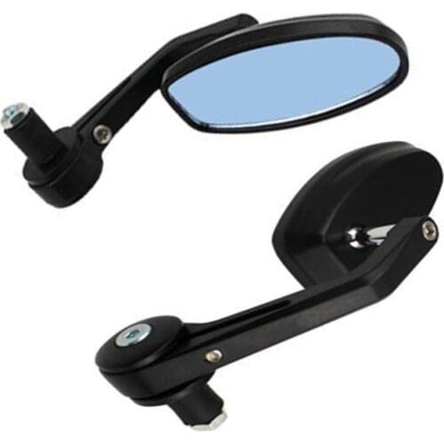 BLACK MOTORCYCLE 7/8"HANDLE BAR END SIDE MIRRORS FOR Ducati 620 696 750 796 900 1000 1100