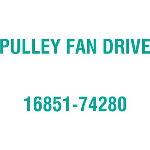 For Kubota 16851-74280 PULLEY FAN DRIVE