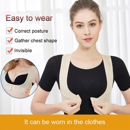Droppshiping Women Posture Corrector Bra Chest Brace Up Prevent Humpback Back Shoulder Support MFJ99
