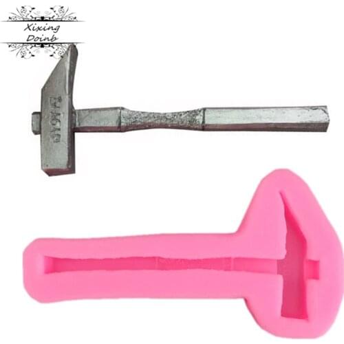 Repair tool hammer shape mousse candy jelly pudding candy chocolate mold cake decoration tool silica gel mold