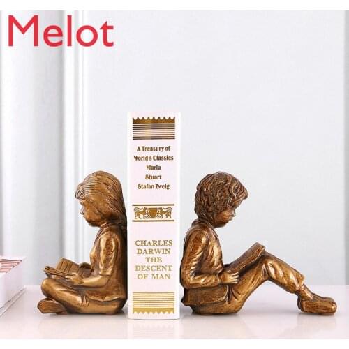 Bookcase Study Small Ornaments Decorations Desktop Desk Bookend Creative Home