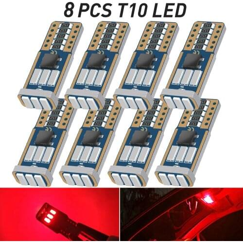 A Pack T10 W5W Led Lamp Interior Bulb Dome Lights For Peugeot 206 307 301 407 308 508 3008 5008 207 103 505 Auto Accessories 12V
