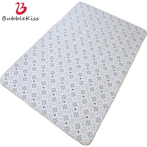 Bubble Kiss Korean Style Carpets for Living Room Floral Pattern Bedroom Rugs Home Baby Crawling Anti-slip Decor Floor Mats 2021