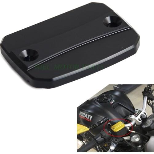 CNC Brake Fluid Reservoir Cap Cover For Ducati Monster 696 797 796 82 Hypermotard 821 939/SP Scrambler 1100 Motorbike Accessory