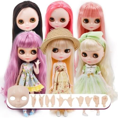 Neo Blyth Doll NBL Customized Shiny Face,1/6 BJD Ball Jointed Doll Ob24 Doll Blyth for Girl, Toys for Children FHNBL1-24