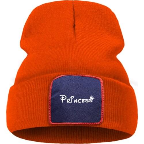 Ski PRINCESS Letter Creativity Print Bonnet Cap Comfort Unisex Knitted Caps Sports Hot Sale Beanie Hats Warm Flexible Hat