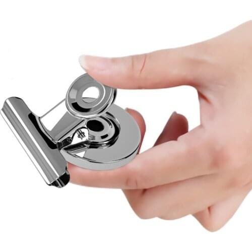 Metal Round Fridge Magnetic Clips Fridge Wall Memo Note Message Magnet Clamp