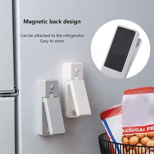 Mini Bag Sealer-2In1 Portable Heat Sealers Rechargeable Storage Heat Sealers Bag Food Handheld Vacuum For Plastic L3O7