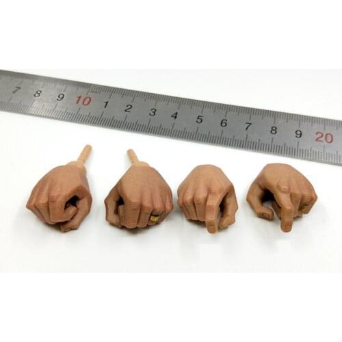 In Stock 1/6th DAMTOY DAM GK021 Gangster Kingdom Male Hand Model 4PCS/SET With Connector Models For 12inch Body Doll Accessories