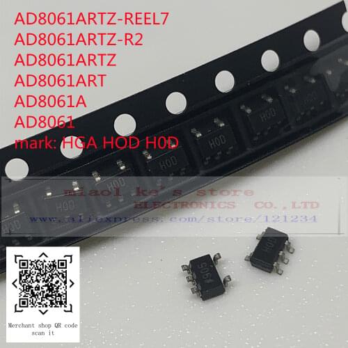100%New original: AD8061ARTZ-REEL7 AD8061ARTZ-R2 AD8061ARTZ AD8061ART AD8061 mark: HGA HOD H0D - IC OPAMP VFB 1 CIRCUIT SOT23-5