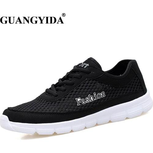 2017 new Men Sneakers Spring autumn Summer Running shoes lightweight Breathable Mesh trainers sports shoes Men ST47