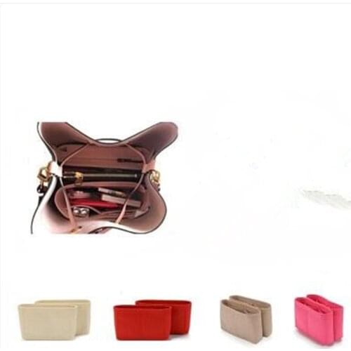 2020 new Multifunctional felt liner bagS Makeup Handbag Bucket bag Organize Travel Inner Purse Portable Cosmetic base