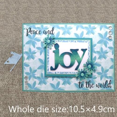 New Design Craft Metal Cutting Die die cuts joy letters decoration scrapbook Album Paper Card Craft Embossing die cuts