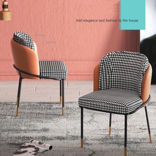 Nordic Restaurant Kitchen Dining Chairs Creative Home Furniture Bedroom Makeup Chair Simple Modern Front Desk Office Back Chair