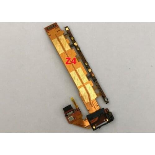 Original Main Power On Off Volume Flex Cable With USB Charging Dock Port For Sony Xperia Z4 Z3+ Z3 Plus E6553 E6533