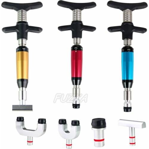 Manual Chiropractic Gun For Backbone Modulation And Adjustment Stainless Steel 4 Heads Massage Correction Tool