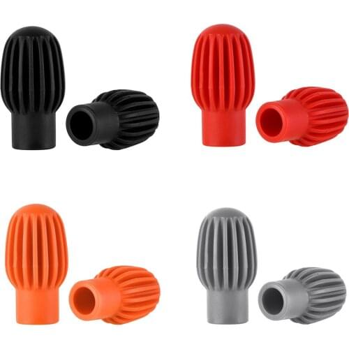 2/4pcs Silicone Drum Stick Head Rubber Sleeve Drumstick Mute Damper Drum Silent Practice Tip for Beginner Percussion Accessories