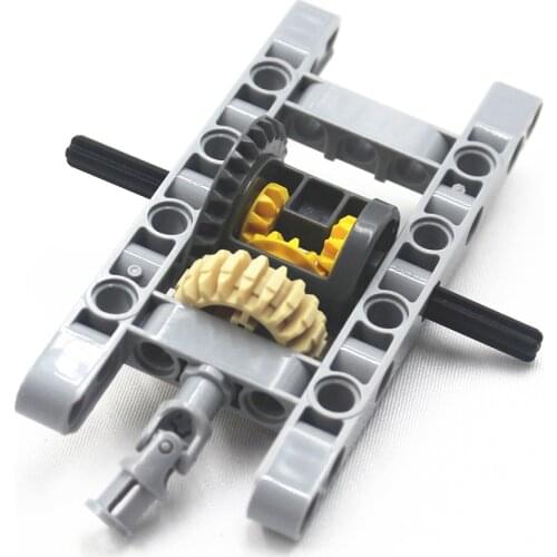 MOC blocks Technic Parts 10pcs/SET Technic FRAMED DIFFERENTIAL GEAR SET Kit Pack Chassis Part Chassis Part Compatible With Lego