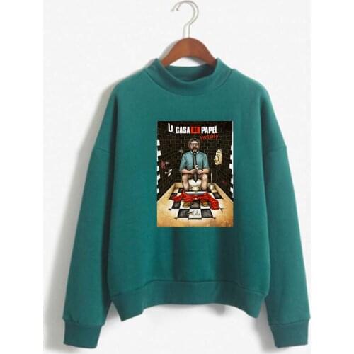 Money Heist The House Of Paper La Casa De Papel Women Hoodeds Funny Tv Series Print Hoodie Womens Clothing Autumn Tops