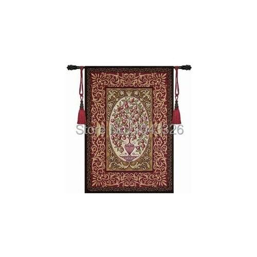 High quality home decoration Phoenix 134*93cm countless rich fruits landscape mural wall hanging tapestry pt-64