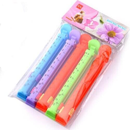 Snack Sweets Food Sealing Clip Date Recordable Clamp 15pcs:Multicolor random