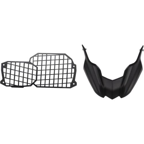 Headlight Guard Protector with Front Fender Beak Extension Wheel Cover Cowl for Bmw Motorcycle F650Gs F800Gs 08-12