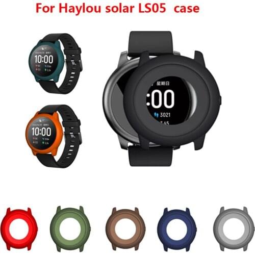 10Color For Haylou Solar LS05 Case Silicone Soft Protective Cover Frame Bumper For Haylou Solar Smart Watch Band Protector Shell