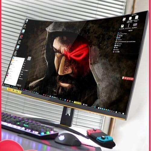 24 Inch Curved Game Monitor 144hz Game Monitor Screen For Xbox Ps4,Monitor Gamer
