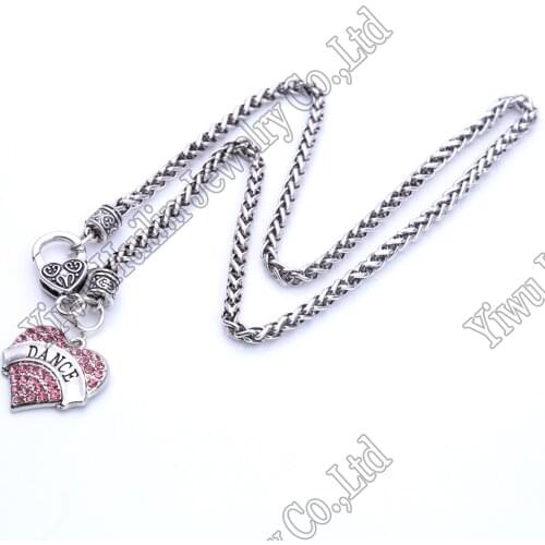25*25mm dance gift necklace for dancer