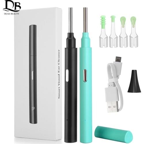 Ear Endoscope 3 in 1 Ear Cleaning Tool HD Visual Ear Pick Multifunctional Earpick 5.5mm Mini Camera Android PC Ear Otoscope