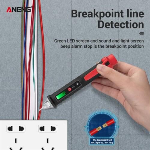 ANENG VC1010 Digital Voltage Detectors Non-Contact Pen Tester Meter 12-1000V AC/DC Volt Current Electric Test Pencil 2020 new