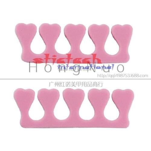 By dhl 100 packs 100pcs/pack Soft Toe Separator Finger Spacer Nail Art Manicure Pedicure Tool