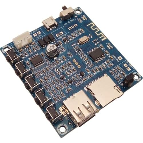 KYYSLB DC 3.5~5.3V 3W*2 Dual Channel Digital Bluetooth Amplifier Board WithUSB Flash Drive USB TF Card MP3 Decoding Player Board