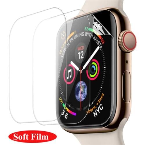 1-3packs Full Cover Screen Hydrogel Film for Apple Watch 38mm 42mm 40mm 44mm Screen Protector For I watch Series 6 5 4 3 2 1 SE