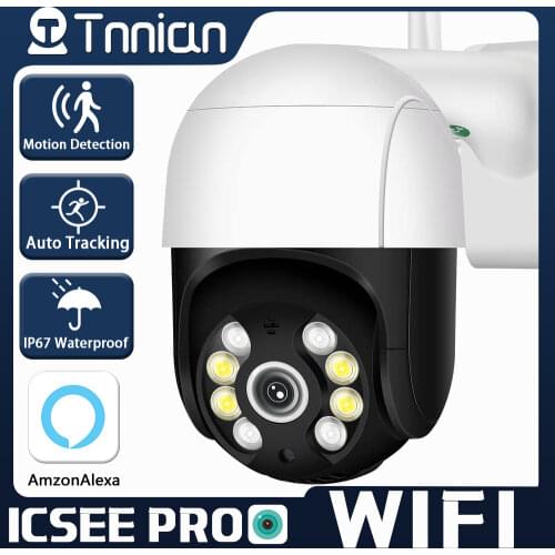 ICSEE 1080P PTZ Wifi IP Camera Outdoor 4X Digital Zoom AI Human Detect Wireless Camera H.265 P2P Audio 3MP Security CCTV Camera