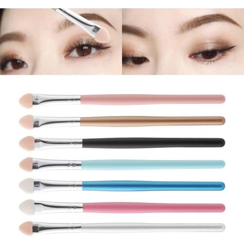 Hot 1pc Long handle Eyeshadow Brush Portable Eyebrow Sponge Stick Eyeshadow Applicator Concealer Lip Brush Cosmetics Tools
