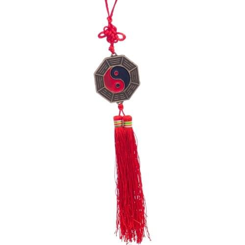MagiDeal Chinese Feng Shui 5/7cm Bagua Bagwa Mirror Chinese Knot Good Luck Fortune Wealth Blessing Home Hanging Decor