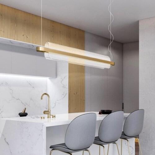 Minimalist dining room chandelier, modern minimalist Nordic style lamps, light luxury creative design