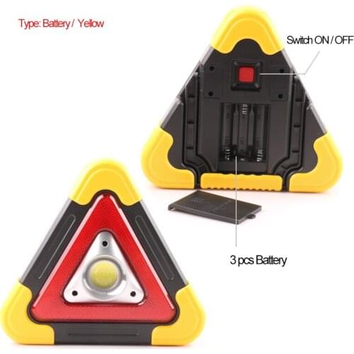 Portable Led Triangle Warn light 4 Modes COB LED Multi-function Handle Camping FlashLight Searchlight Car Repairing Work Lamp