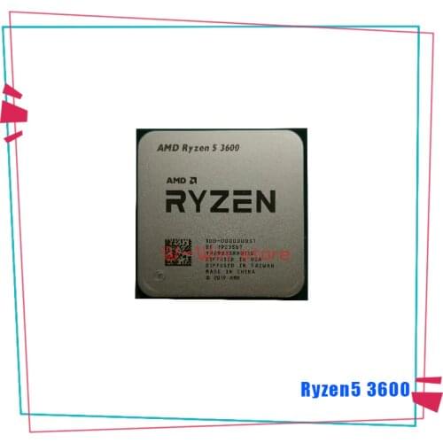 AMD Ryzen 5 3600 R5 3600 3.6 GHz Six-Core Twelve-Thread CPU Processor 7NM 65W L3=32M 100-000000031 Socket AM4