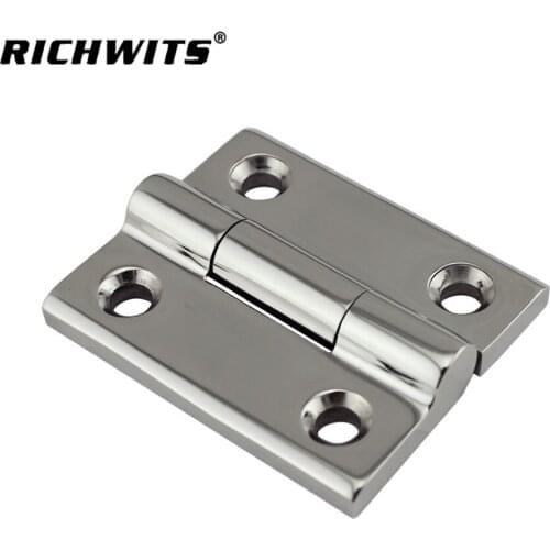 Rectangular 60*50mm marine hardware boat accessories corrosion resistant stainless steel 304 boat hinges boat deck hinge