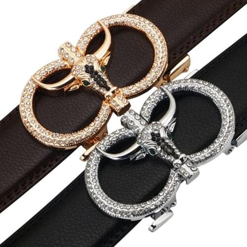 New Famous Brand Belt Men Top Quality Genuine Luxury Leather Belts for Men,Strap Male Metal Automatic Buckle Mens Belts Luxury